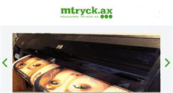 Desktop Screenshot of mtryck.ax